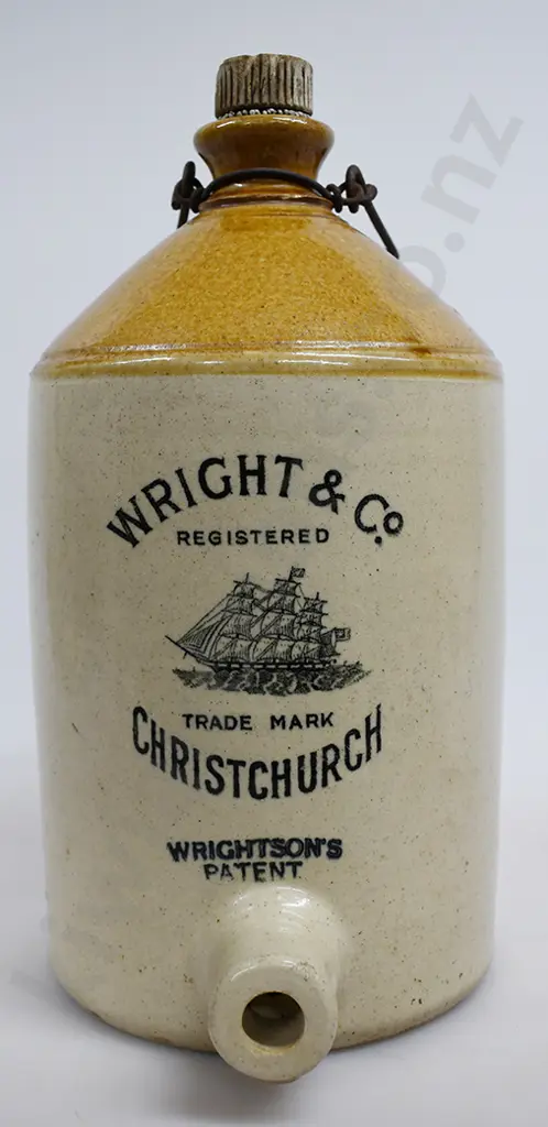 WRIGHT CHRISTCHURCH STONE JAR - THE RARE ONE ! Image 1++