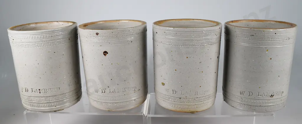 W D LAMBERT POTTERY DUNEDIN STORAGE JARS, SET OF 4 Image 1++