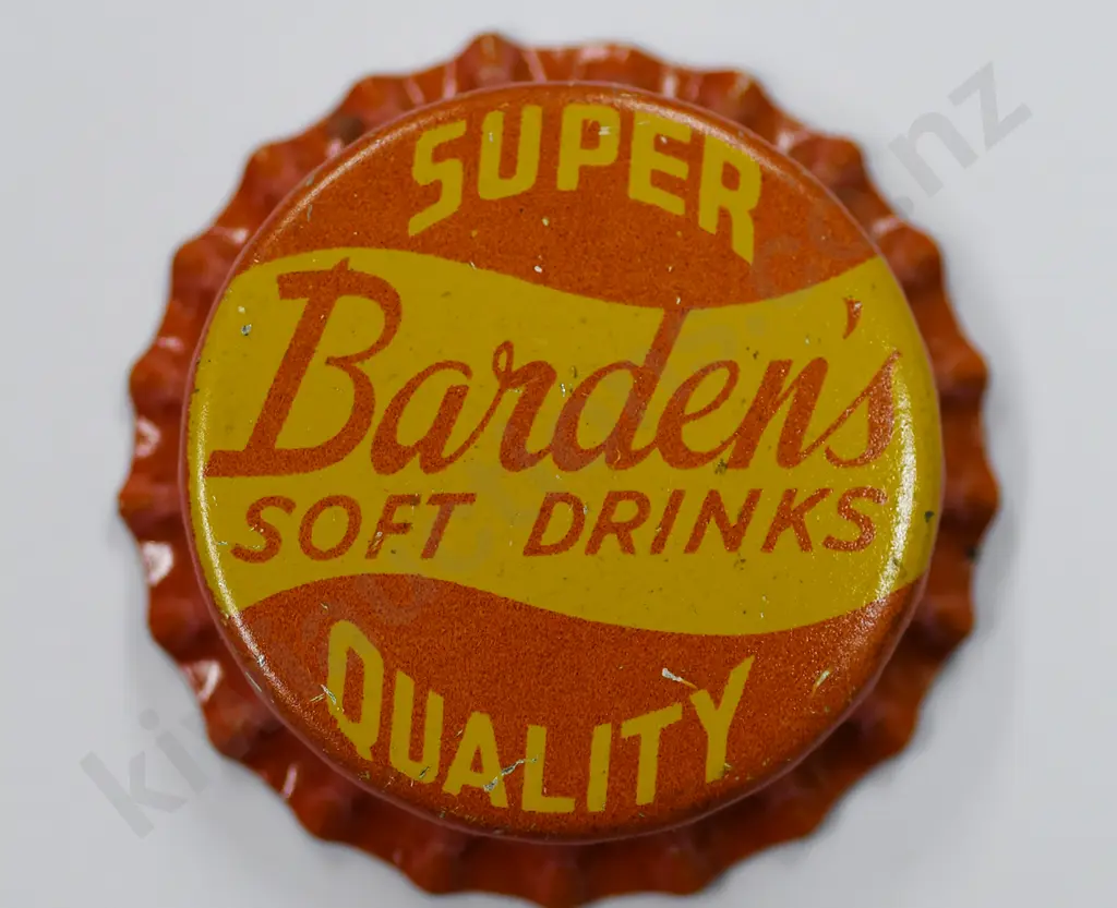 BARDEN'S SOFT DRINKS CROWN TOP BOTTLE CAP Image 1++