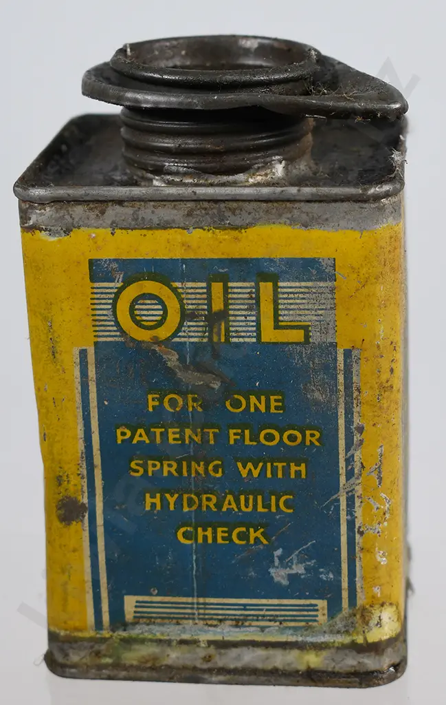 OIL TIN, PATENT FLOOR SPRING HYDRAULIC CHECK Image 1++