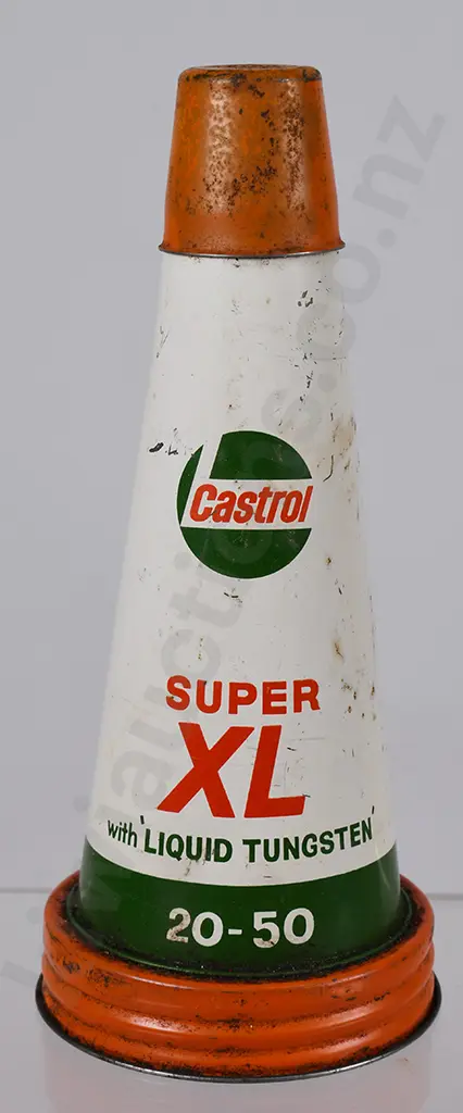 CASTROL SUPER 20-50 METAL BOTTLE POURER & CAP Image 1++