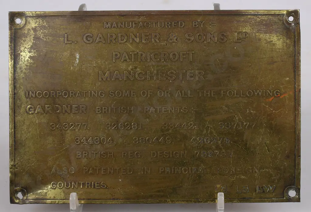 BRASS MAKERS PLATES Image 1++