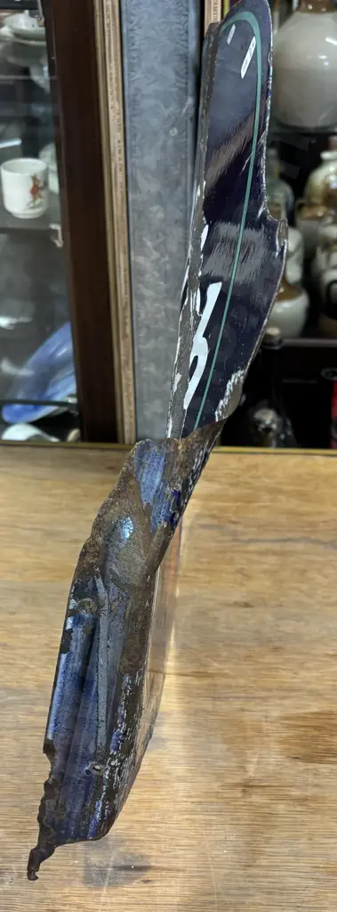 GOODRICH SILVERTOWNS DOUBLE SIDED ENAMEL SIGN Image 1++