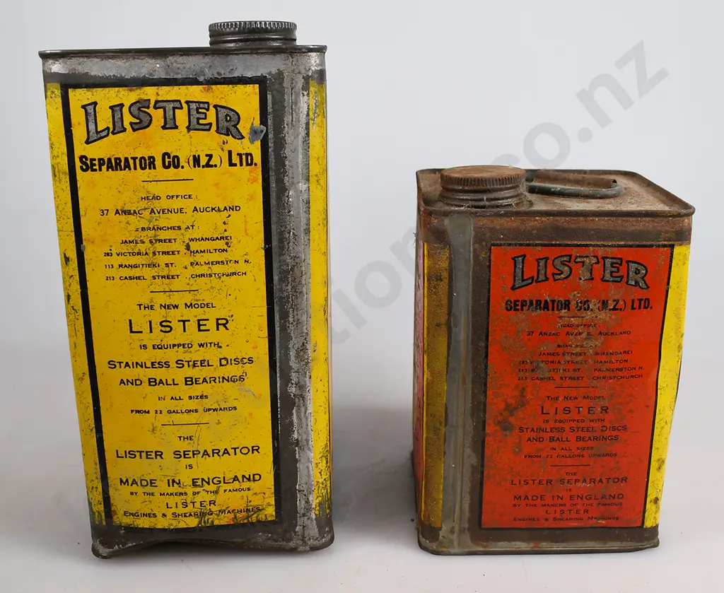 LISTER SEPARATOR OIL TINS Image 1++
