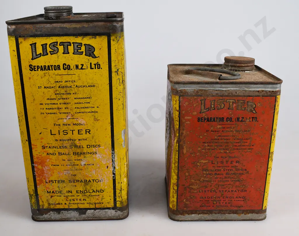 LISTER SEPARATOR OIL TINS Image 1++