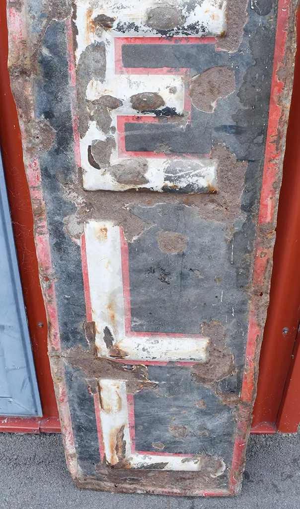 SHELL EARLY PRESSED STEEL SIGNS Image 1++