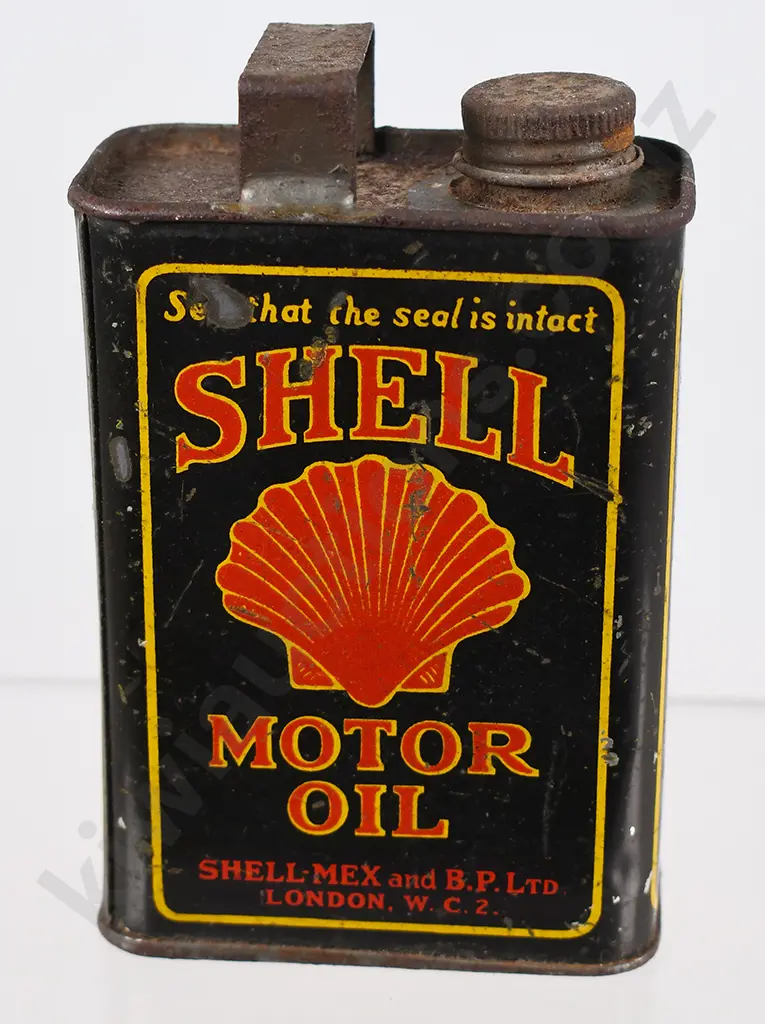 SHELL MOTOR OIL TIN Image 1++