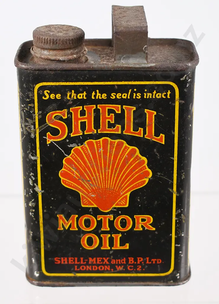 SHELL MOTOR OIL TIN Image 1++
