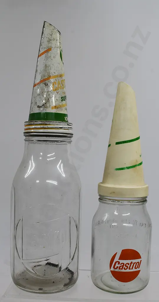CASTROL OIL BOTTLES & POURERS Image 1++