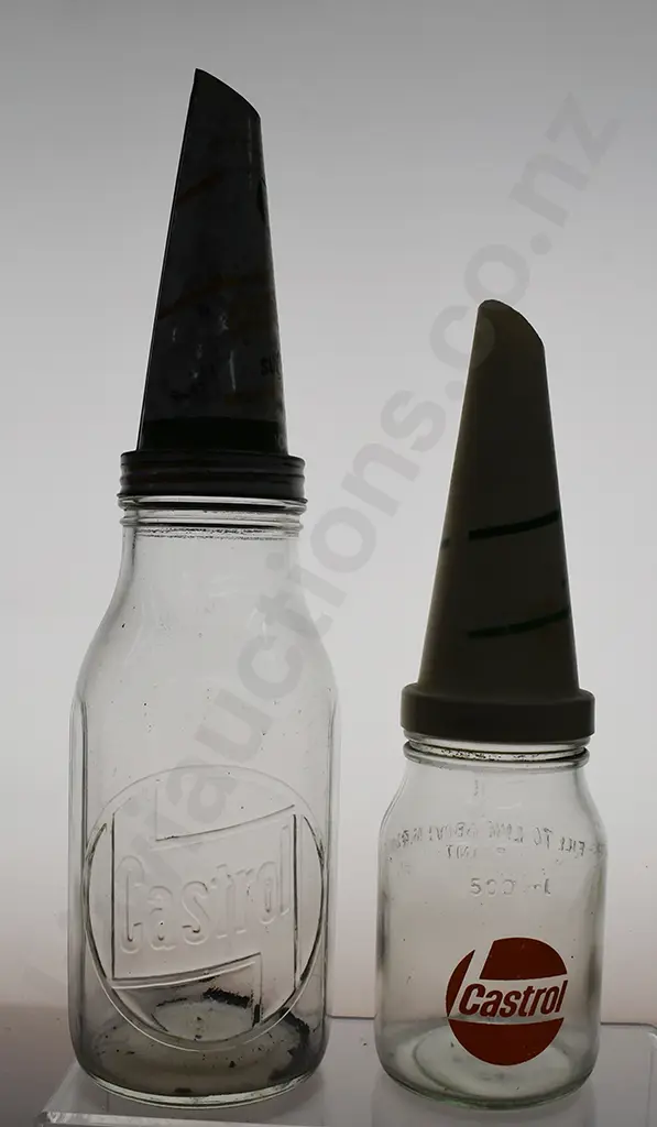 CASTROL OIL BOTTLES & POURERS Image 1++