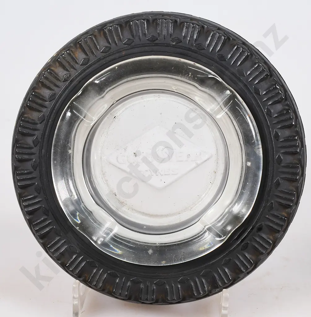 GOODYEAR TYRE ASHTRAY, SUPER PLUME ETHYL MOTOR SPIRIT BLOTTERS Image 1++