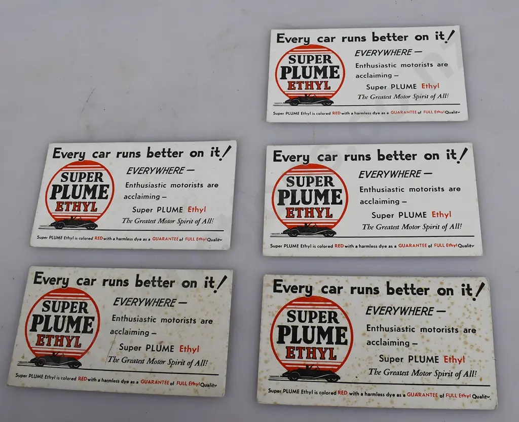 GOODYEAR TYRE ASHTRAY, SUPER PLUME ETHYL MOTOR SPIRIT BLOTTERS Image 1++