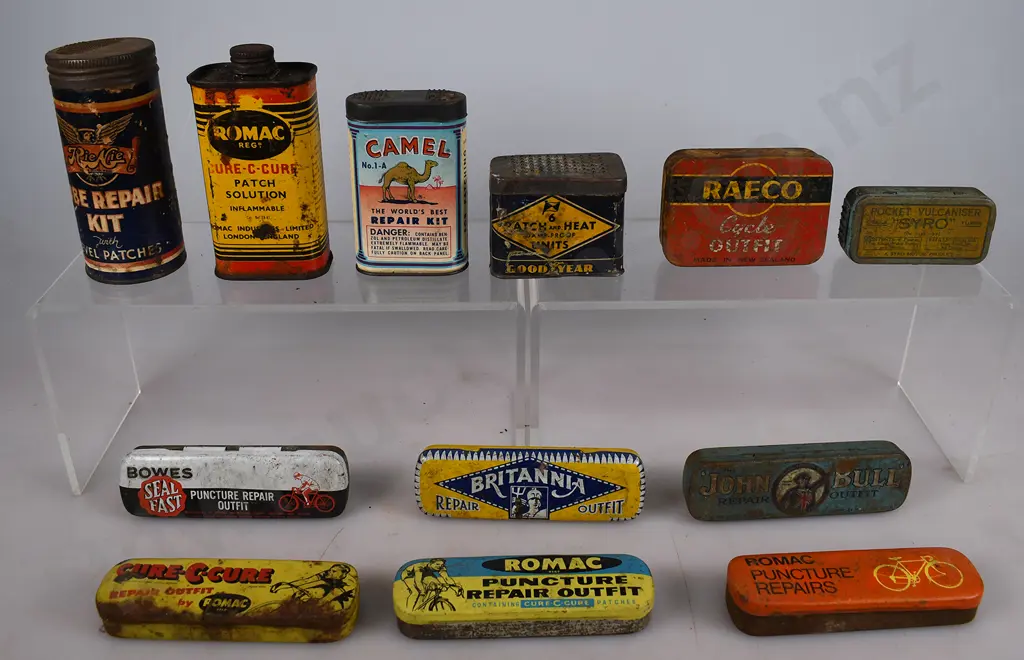 ASSORTED REPAIR KIT & OTHER TINS Image 1++