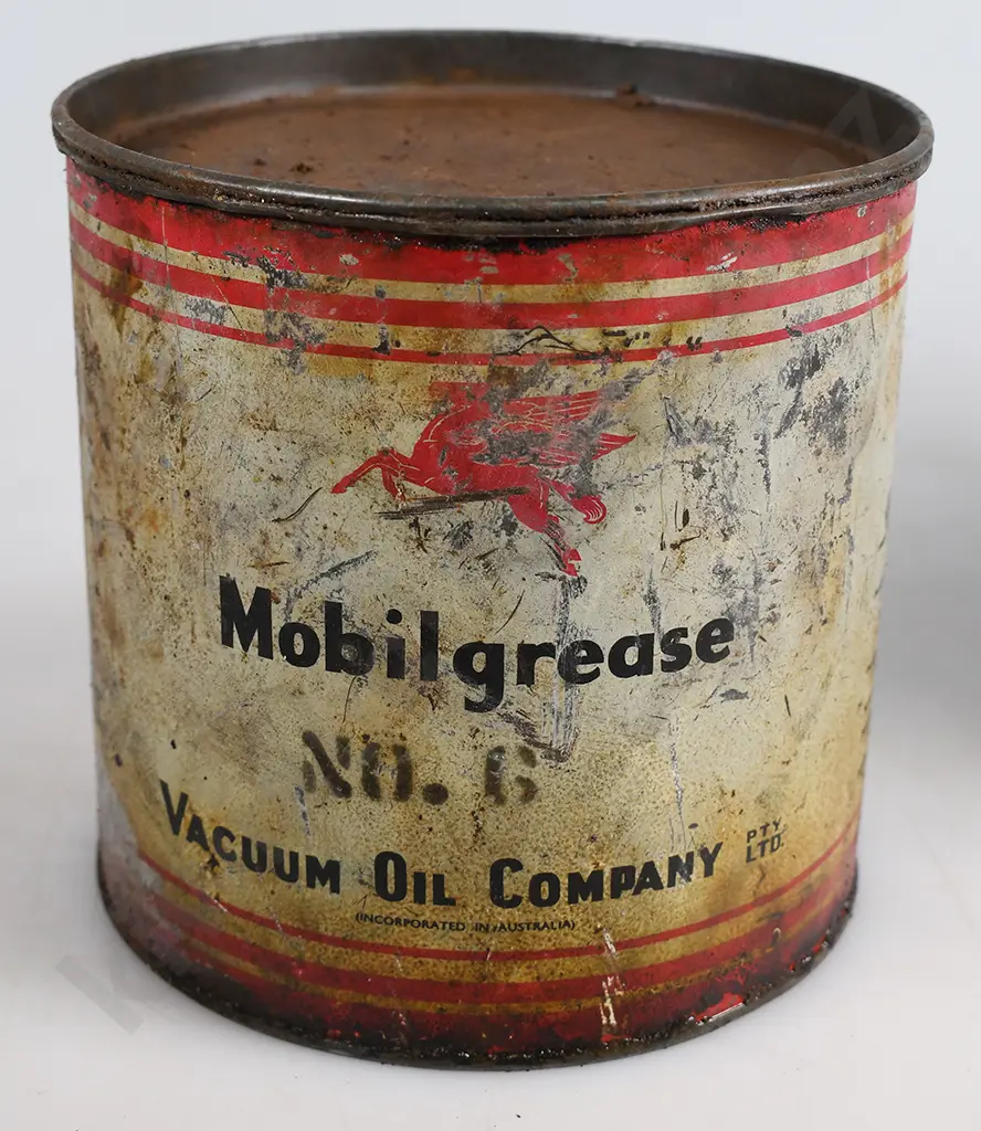 MOBIL GREASE & OIL TINS Image 1++