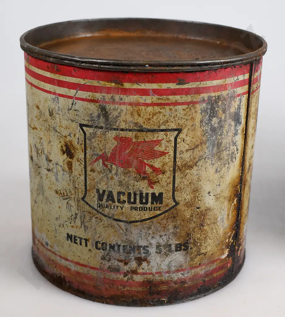 MOBIL GREASE & OIL TINS Image 1++