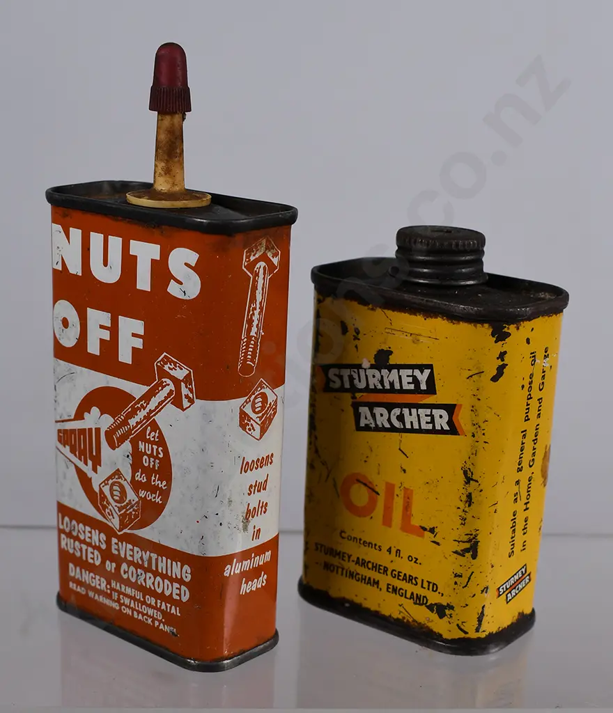 LUBRICATING OIL, LIGHTER FLUID  TINS Image 1++