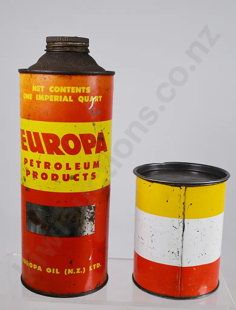 EUROPA OIL & GREASE TINS Image 1++