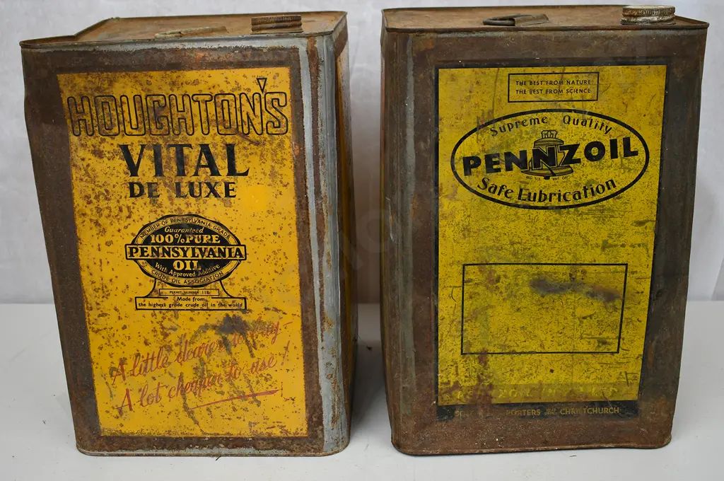 HOUGHTON'S OILS, PENNZOIL TINS Image 1++