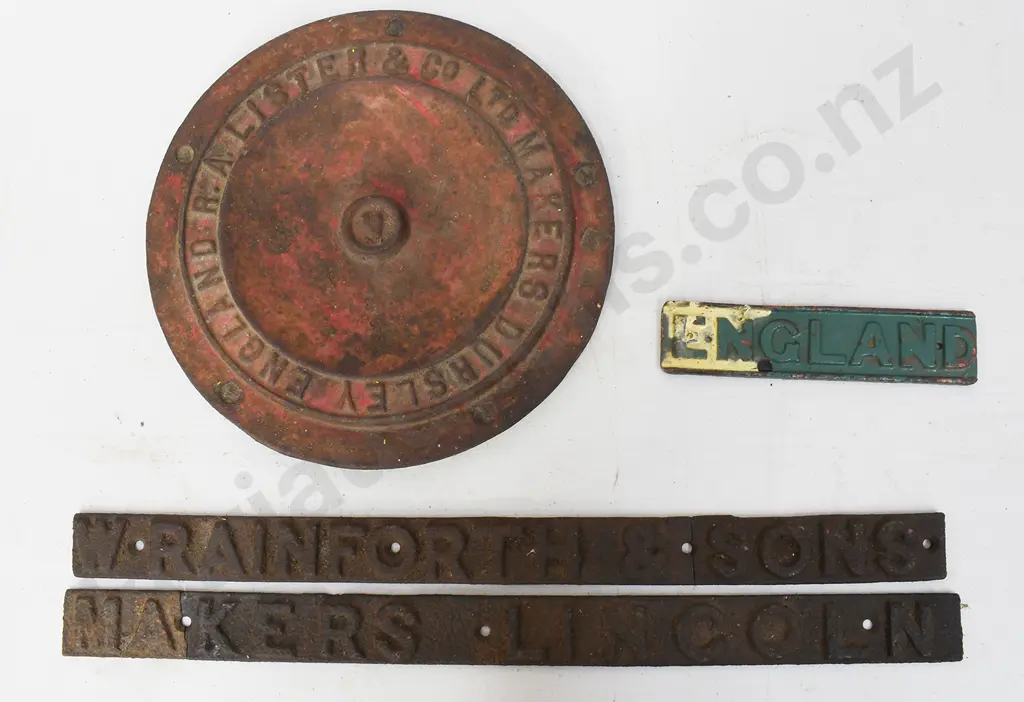 CAST METAL MAKERS PLATES Image 1++