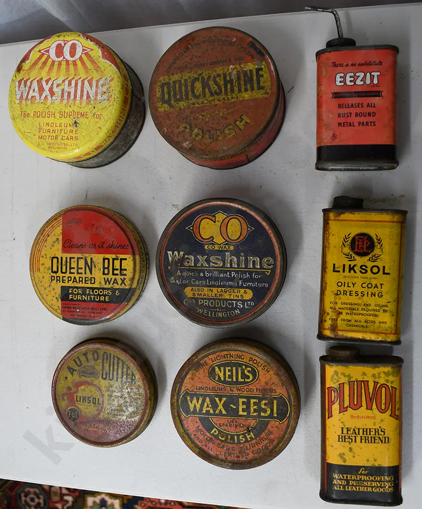 FURNITURE WAX, FLOOR POLISH TINS Image 1++