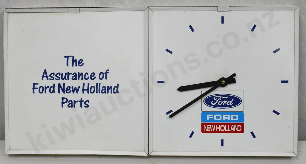 FORD NEW HOLLAND SIGNS & WALL CLOCK Image 1++