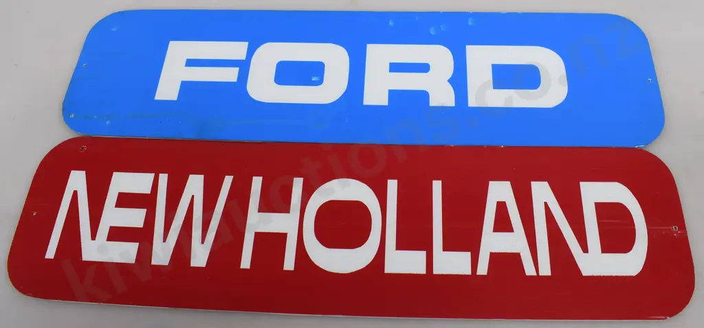 FORD NEW HOLLAND SIGNS & WALL CLOCK Image 1++