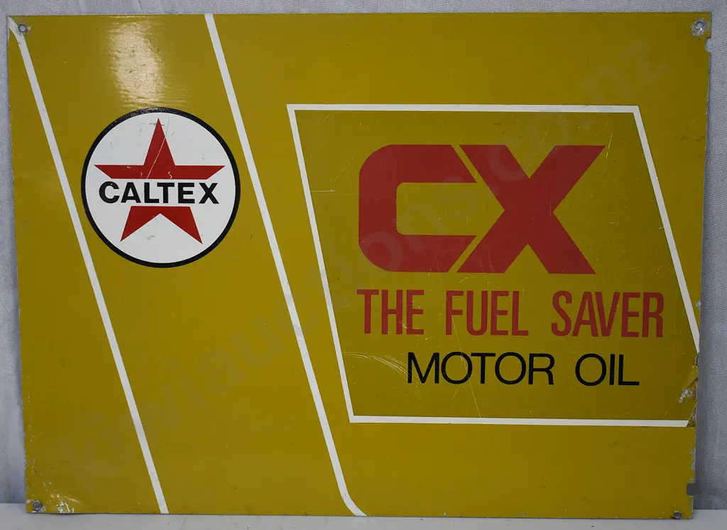 CALTEX CX MOTOR OIL TIN SIGN Image 1++