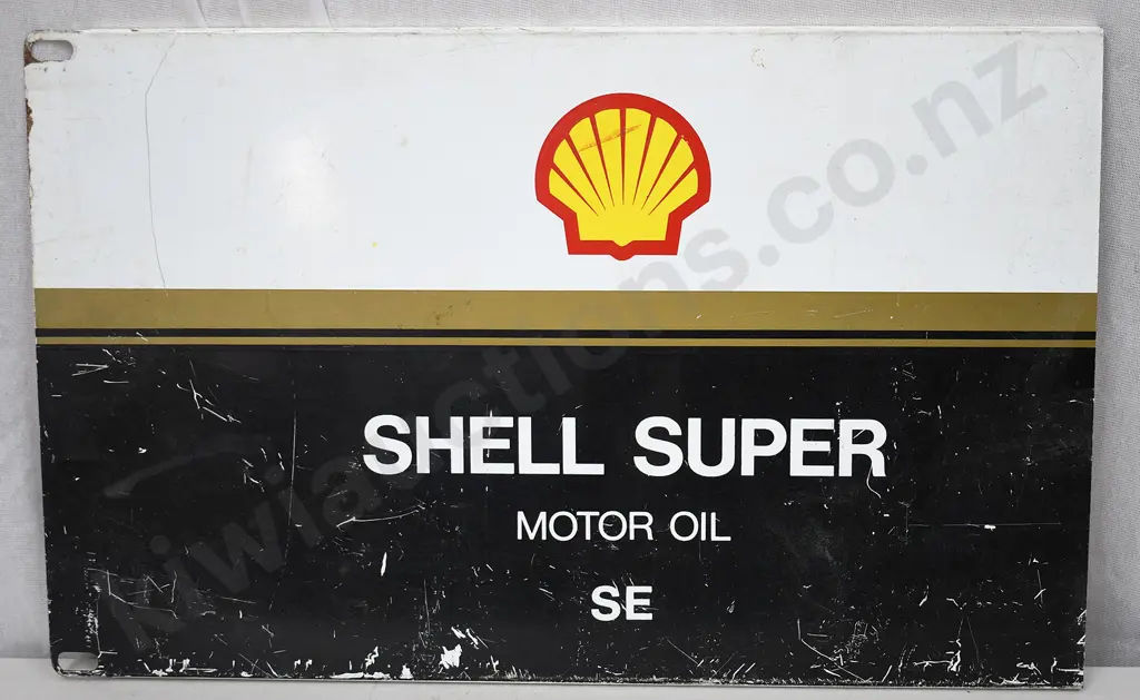 SHELL SUPER TIN SIGN Image 1++