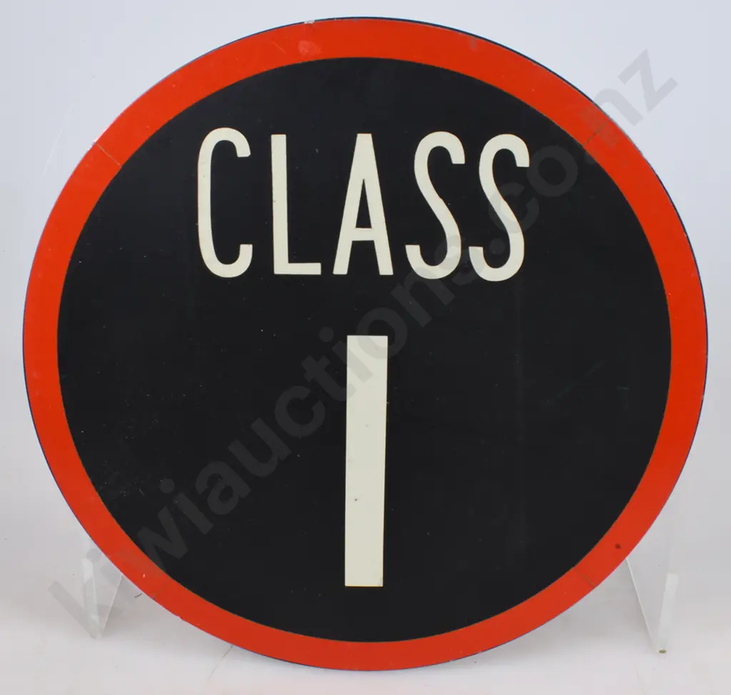 NZR CLASS 1 TIN SIGN Image 1++
