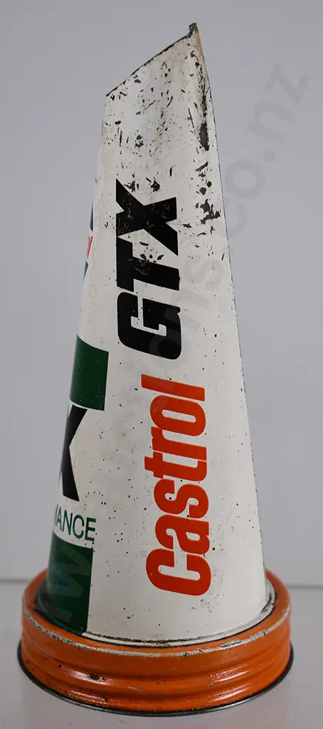 CASTROL GTX HIGH PERFORMANCE PRESSED TIN, OIL BOTTLE POURER Image 1++