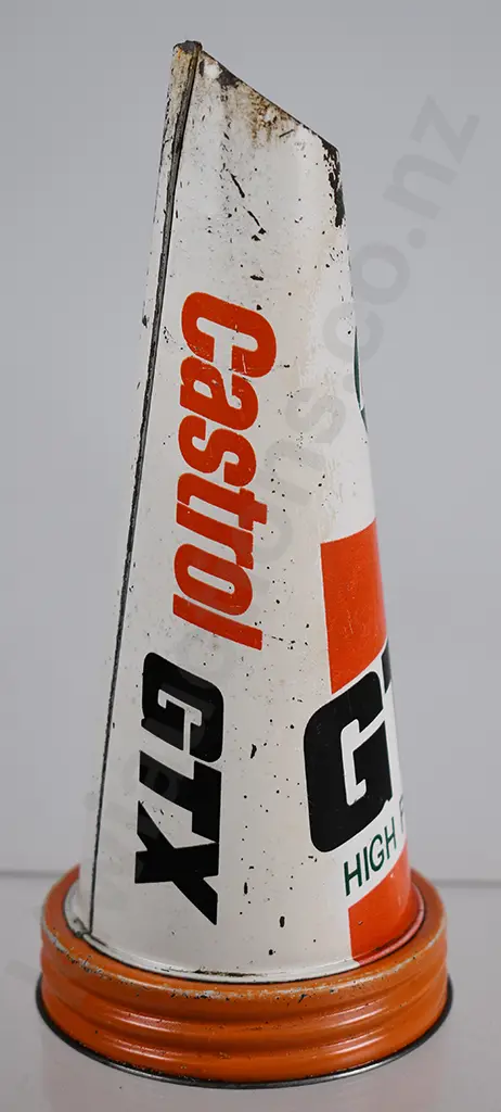 CASTROL GTX HIGH PERFORMANCE PRESSED TIN, OIL BOTTLE POURER Image 1++