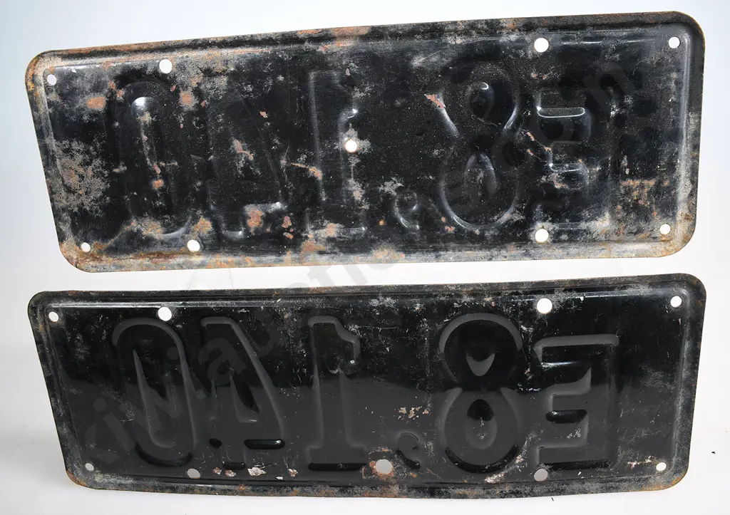 NZ EXEMPT NUMBER PLATES E8-140, 1951-1965 Image 1++