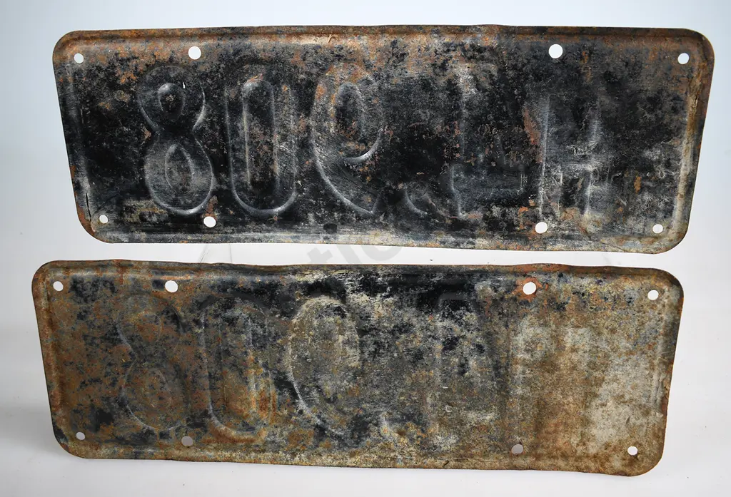 NZ HEAVY TRUCK NUMBER PLATES, H4-908, 1951-1956 Image 1++