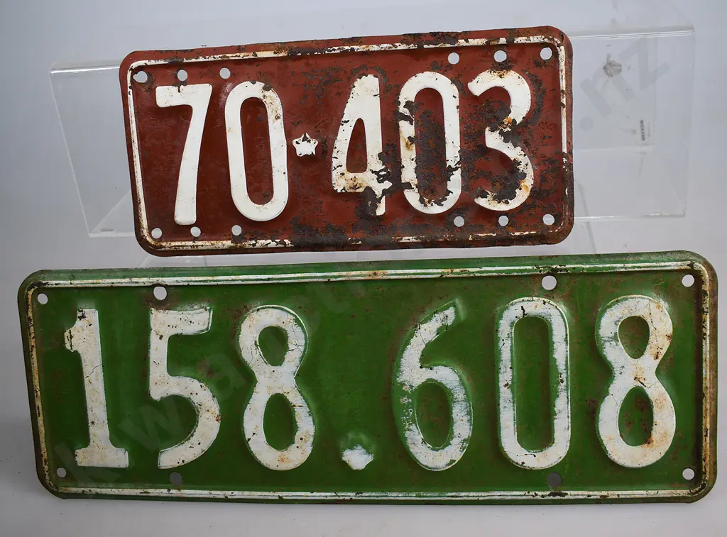 NEW ZEALAND ASSORTED NUMBER PLATES Image 1++