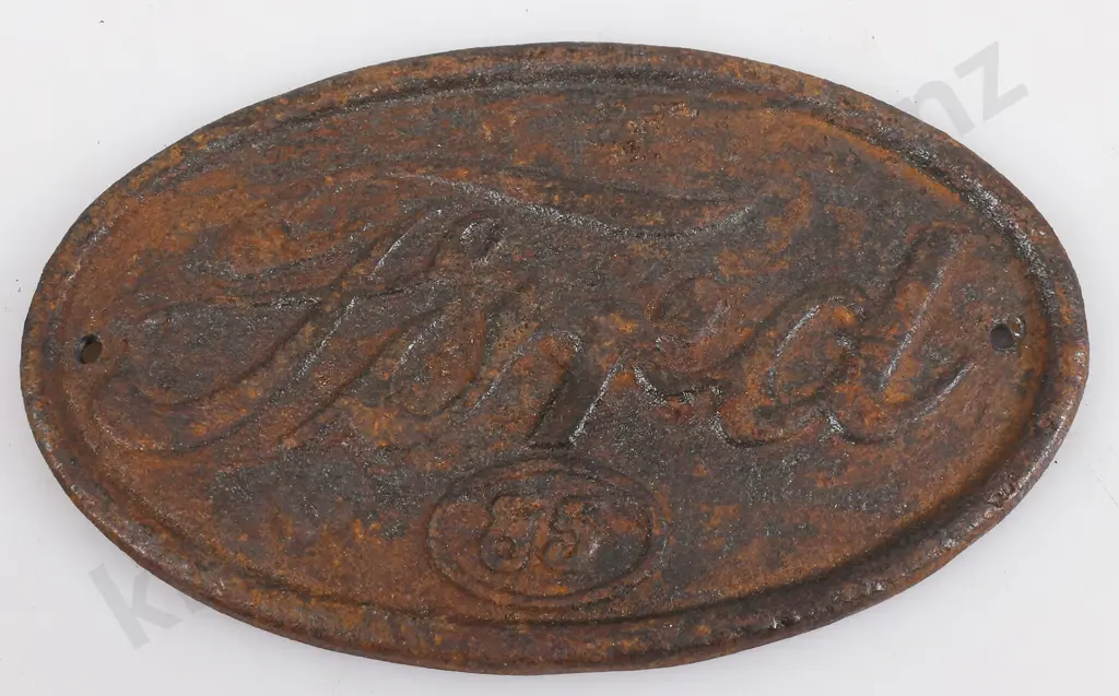 FORD CAST IRON PLATE Image 1++