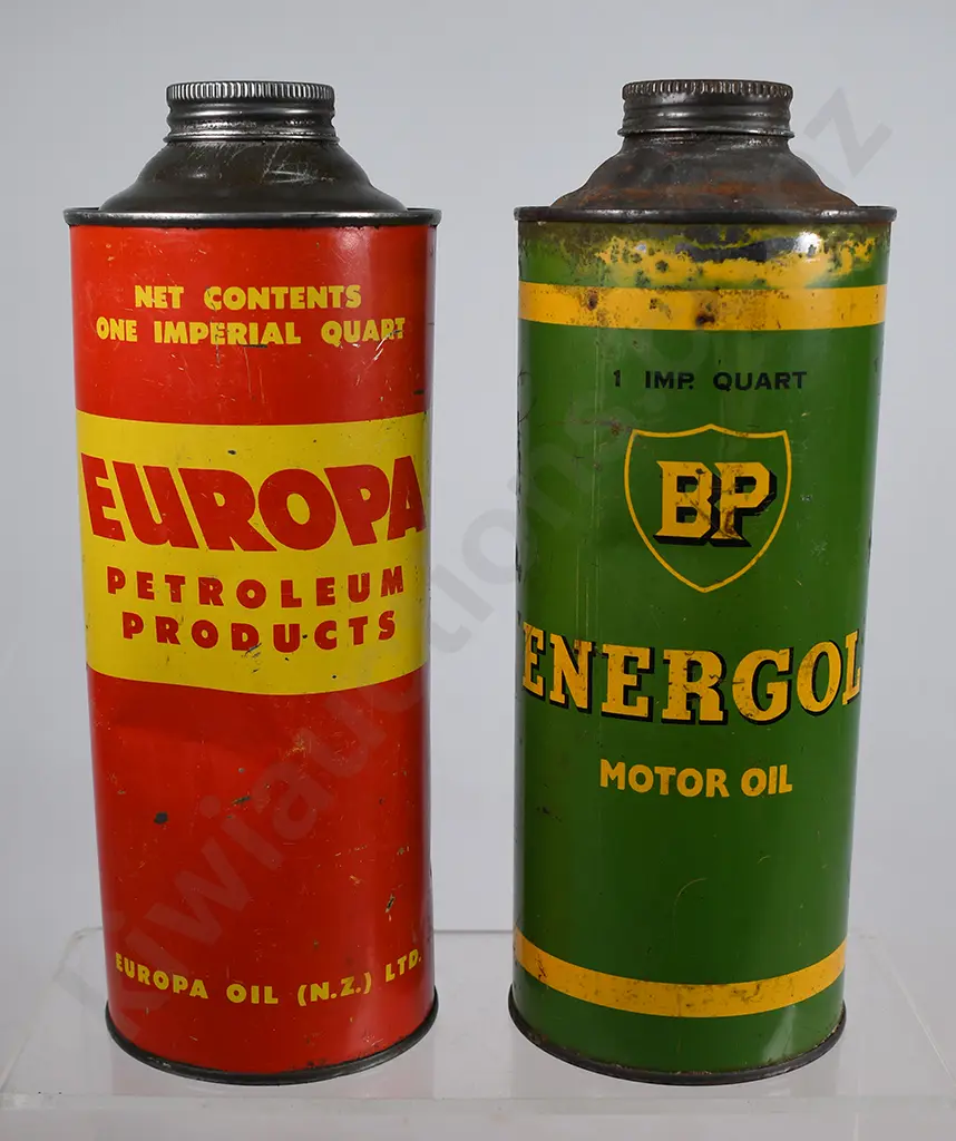 EUROPA OIL, BP ENERGOL TINS Image 1++