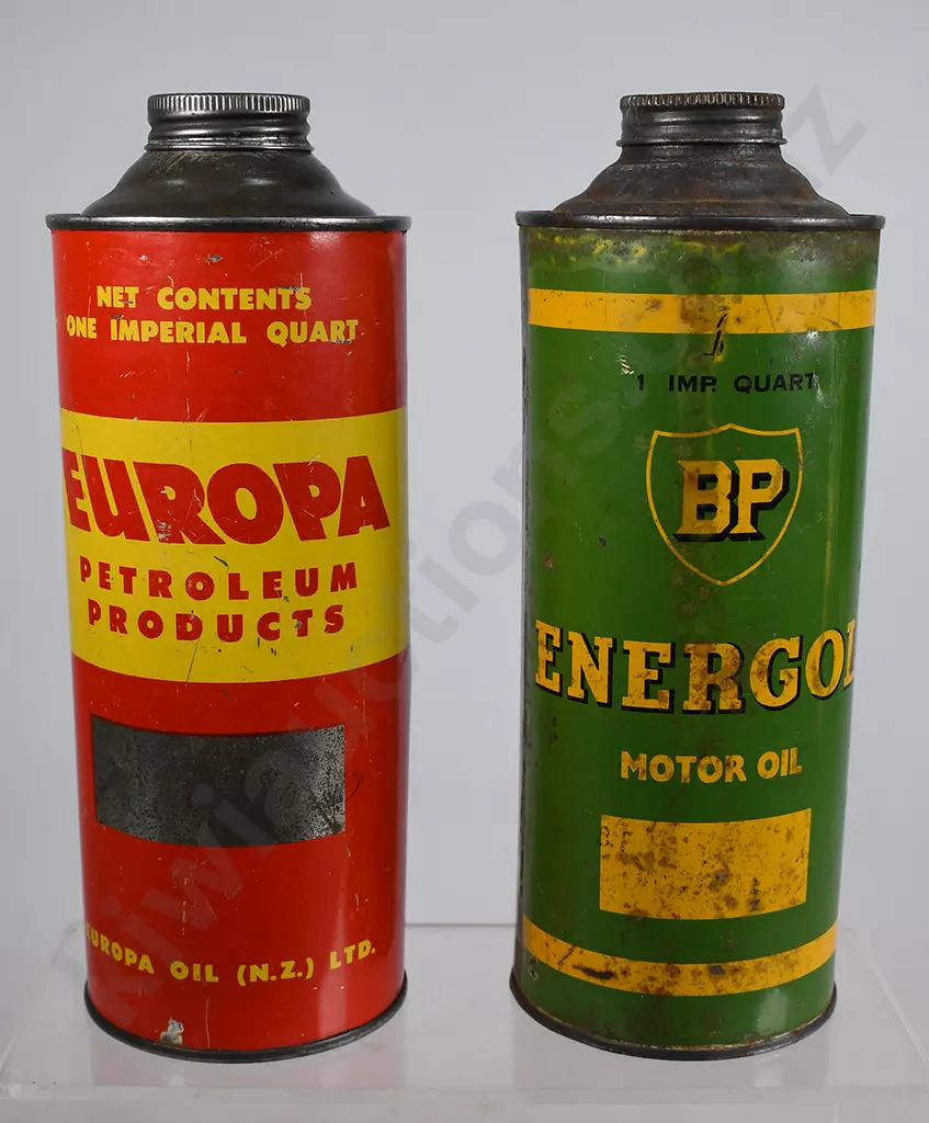 EUROPA OIL, BP ENERGOL TINS Image 1++