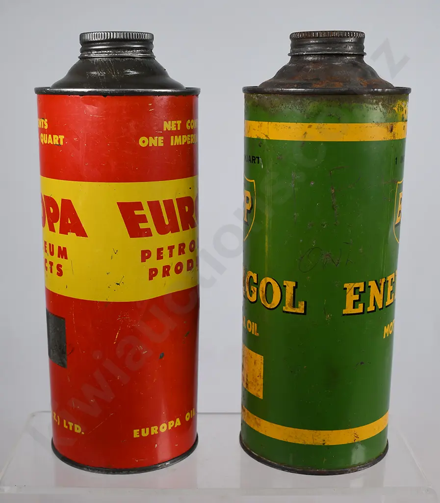 EUROPA OIL, BP ENERGOL TINS Image 1++