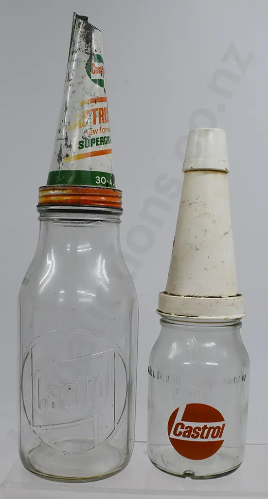 CASTROL OIL BOTTLES & POURERS Image 1++