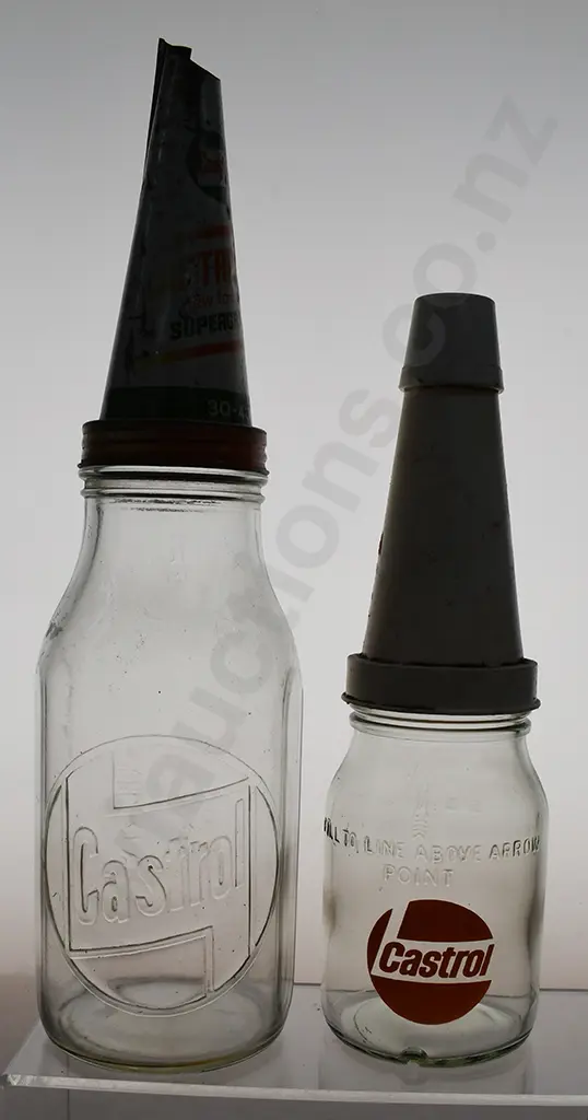 CASTROL OIL BOTTLES & POURERS Image 1++