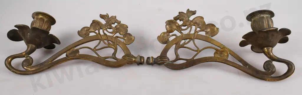 BRASS PIANO SCONCES Image 1++