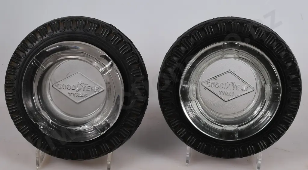 GOODYEAR ADVERTISING TYRE ASHTRAYS Image 1++