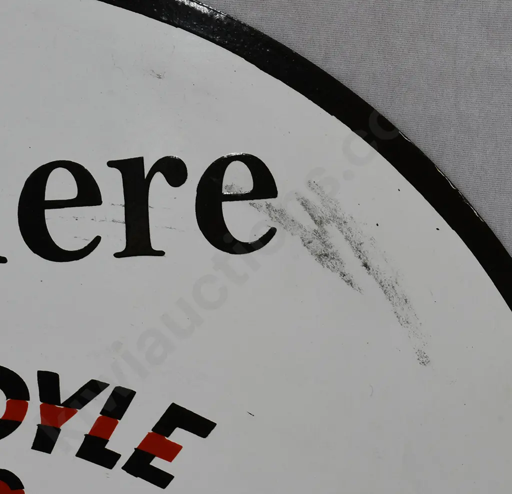 GARGOYLE MOBILOIL ENAMEL SIGN Image 1++