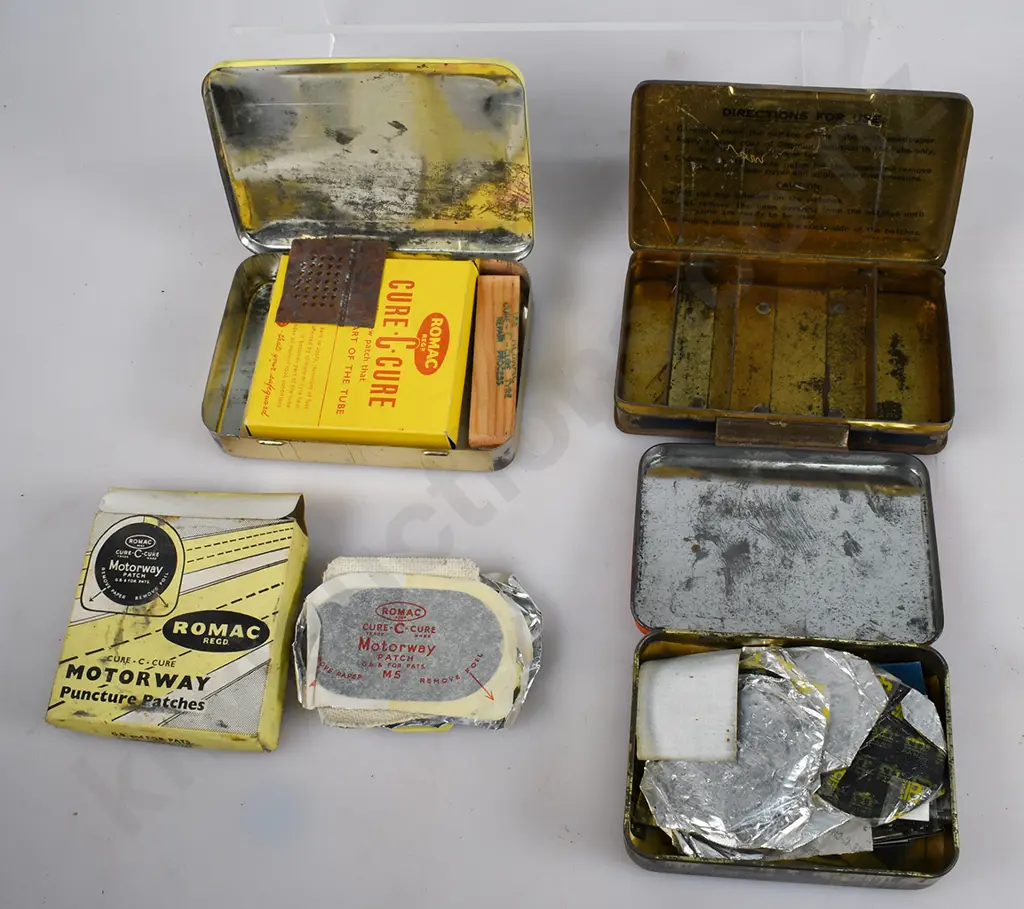 ASSORTED REPAIR KIT & OTHER TINS Image 1++