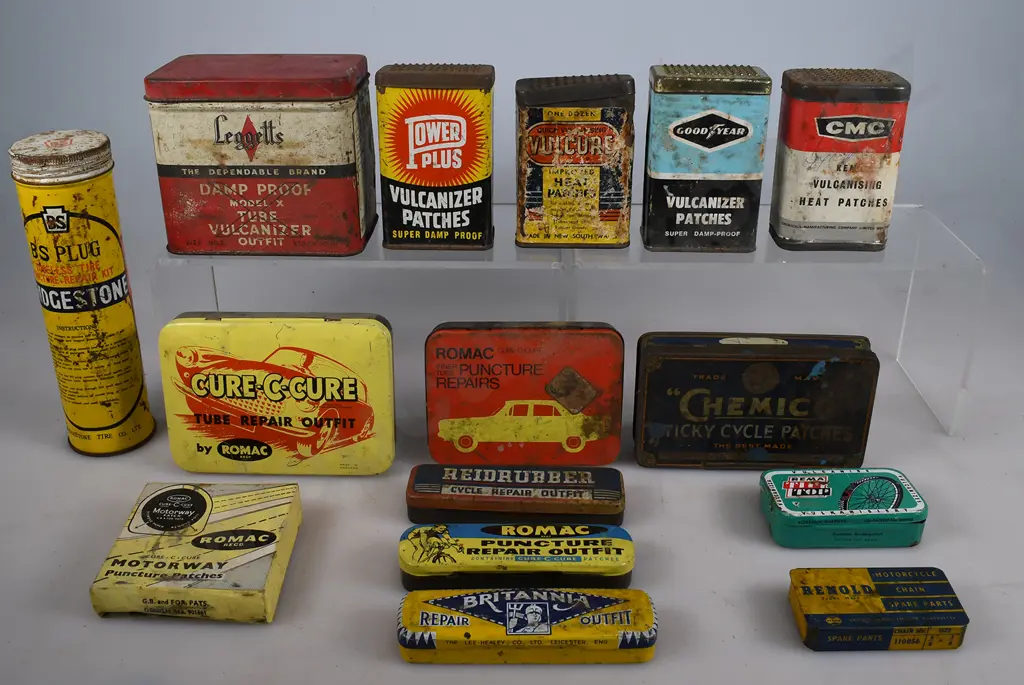 ASSORTED REPAIR KIT & OTHER TINS Image 1++