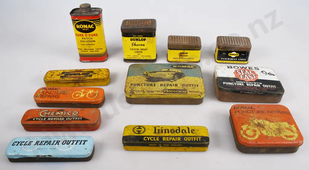 ASSORTED REPAIR KIT & OTHER TINS Image 1++