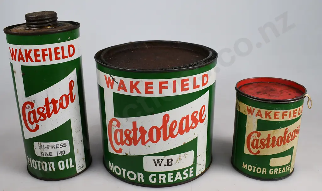 WAKEFIELD CASTROL OIL & GREASE TINS Image 1++