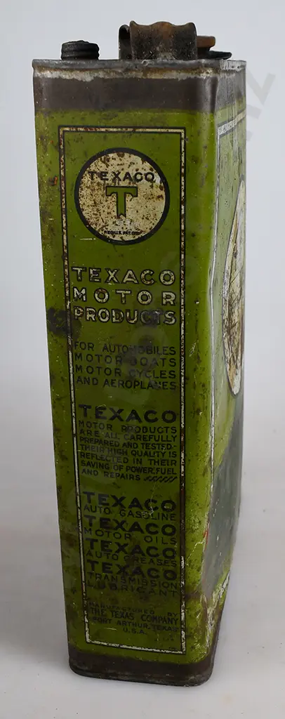 TEXACO MOTOR OIL TIN Image 1++