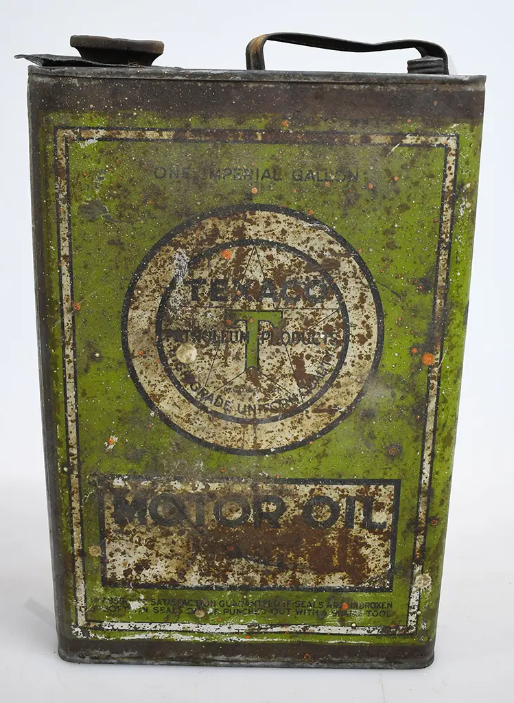 TEXACO MOTOR OIL TIN Image 1++