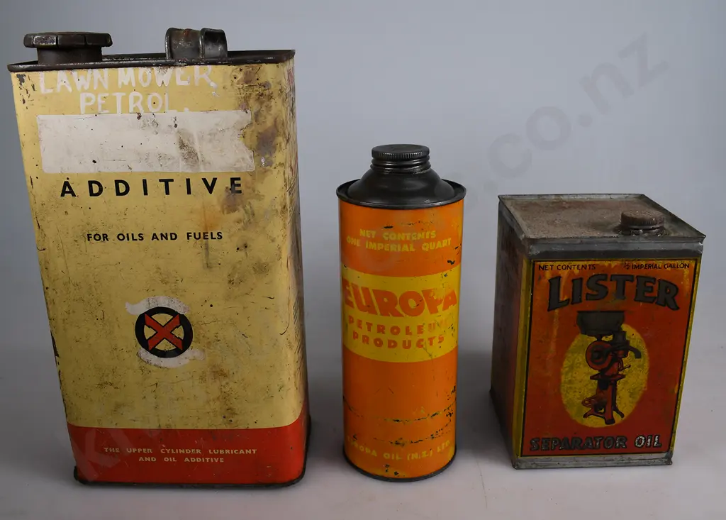 RED X EUROPA & LISTER TINS Image 1++